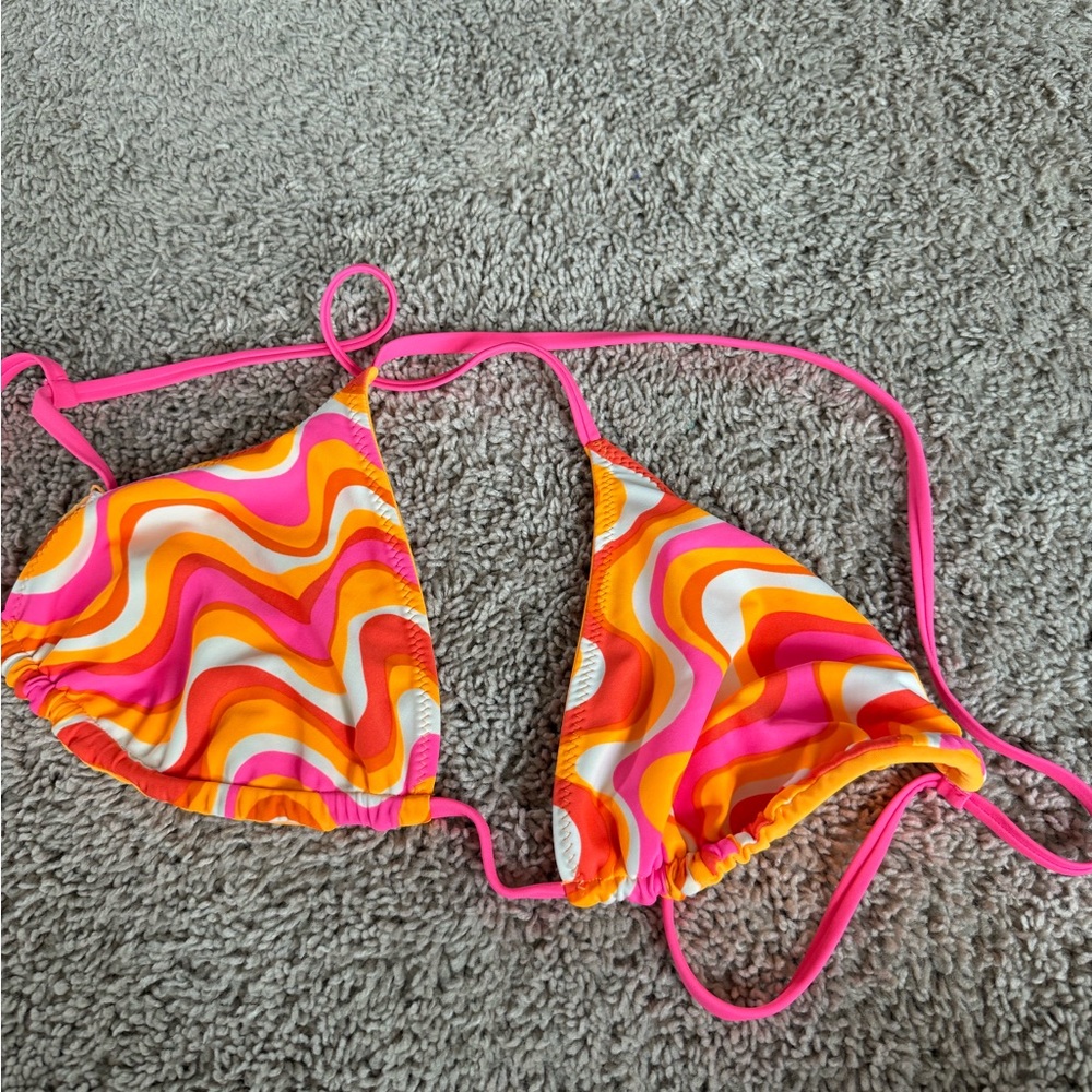 Vibrant Pink and Orange Reversible Women’s Bikini